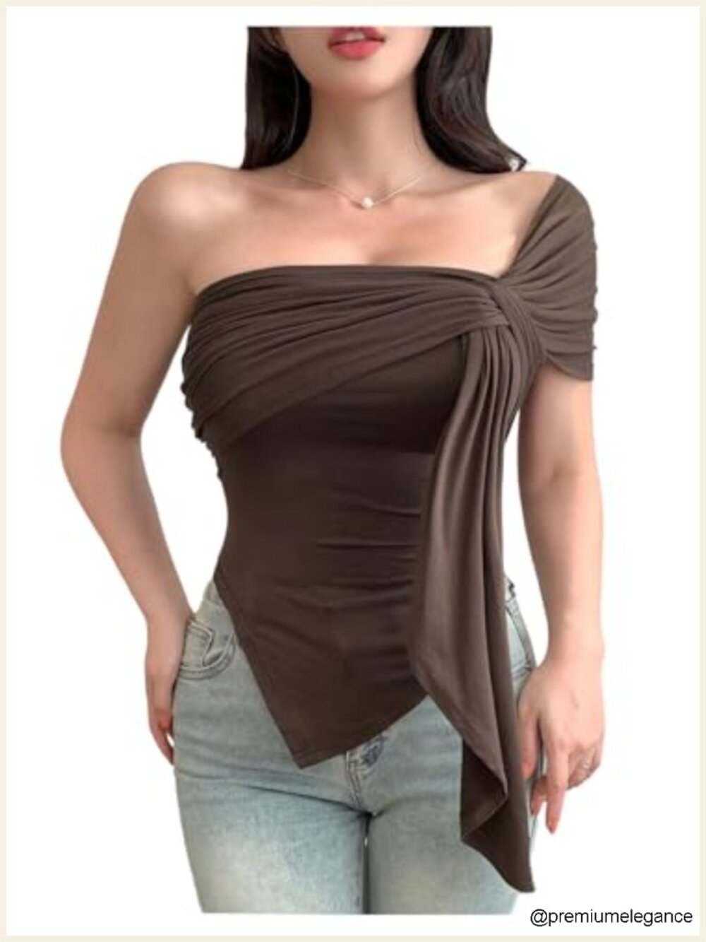 Off Shoulder Tie Front Slim Fit Crop Top Going Out